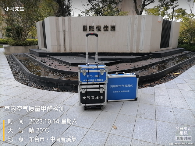 东台中南熙悦室内空气甲醛检测20231014